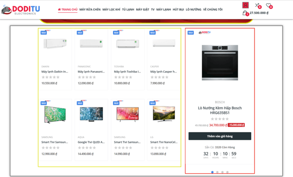 Doditu.fun – Website Điện máy PrestaShop