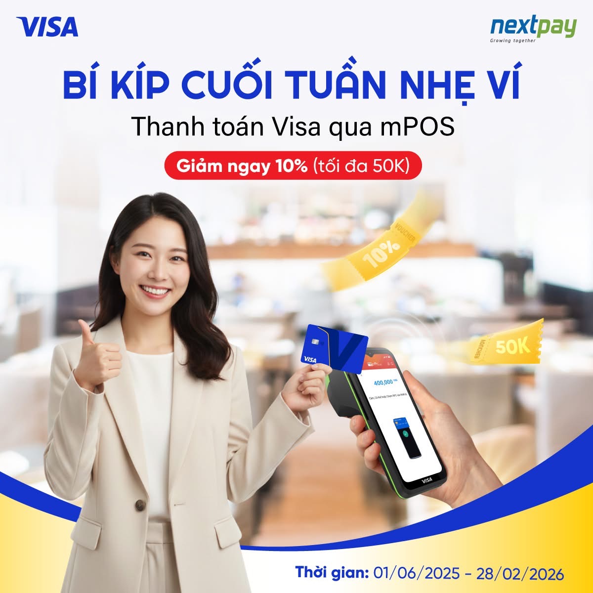 Khuyến mãi hoàn tiền mPOS